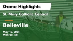 St. Mary Catholic Central  vs Belleville  Game Highlights - May 10, 2024