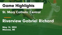 St. Mary Catholic Central  vs Riverview Gabriel Richard Game Highlights - May 14, 2024