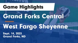 Grand Forks Central  vs West Fargo Sheyenne  Game Highlights - Sept. 14, 2023