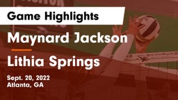 Maynard Jackson  vs Lithia Springs Game Highlights - Sept. 20, 2022
