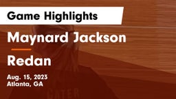 Maynard Jackson  vs Redan  Game Highlights - Aug. 15, 2023