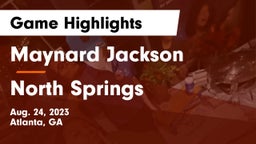 Maynard Jackson  vs North Springs  Game Highlights - Aug. 24, 2023