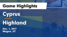 Cyprus  vs Highland  Game Highlights - Dec. 1, 2017