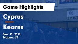 Cyprus  vs Kearns  Game Highlights - Jan. 19, 2018