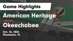 American Heritage  vs Okeechobee  Game Highlights - Oct. 26, 2022