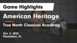 American Heritage  vs True North Classical Academy Game Highlights - Oct. 5, 2023