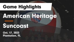 American Heritage  vs Suncoast  Game Highlights - Oct. 17, 2023