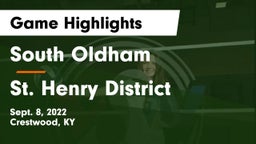 South Oldham  vs St. Henry District  Game Highlights - Sept. 8, 2022