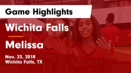Wichita Falls  vs Melissa  Game Highlights - Nov. 23, 2018