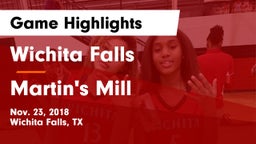 Wichita Falls  vs Martin's Mill Game Highlights - Nov. 23, 2018