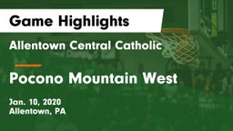 Allentown Central Catholic  vs Pocono Mountain West  Game Highlights - Jan. 10, 2020
