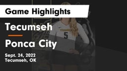 Tecumseh  vs Ponca City  Game Highlights - Sept. 24, 2022