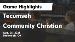 Tecumseh  vs Community Christian  Game Highlights - Aug. 26, 2023