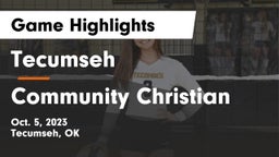 Tecumseh  vs Community Christian  Game Highlights - Oct. 5, 2023