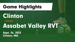 Clinton  vs Assabet Valley RVT  Game Highlights - Sept. 26, 2022