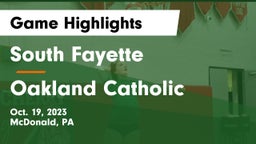 South Fayette  vs Oakland Catholic  Game Highlights - Oct. 19, 2023