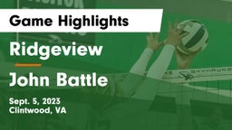 Ridgeview  vs John Battle Game Highlights - Sept. 5, 2023