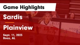 Sardis  vs Plainview  Game Highlights - Sept. 11, 2023
