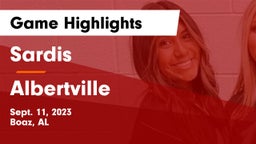 Sardis  vs Albertville  Game Highlights - Sept. 11, 2023