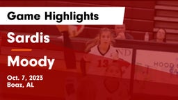 Sardis  vs Moody  Game Highlights - Oct. 7, 2023