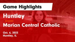 Huntley  vs Marian Central Catholic  Game Highlights - Oct. 6, 2023