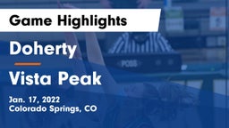 Doherty  vs Vista Peak  Game Highlights - Jan. 17, 2022