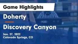 Doherty  vs Discovery Canyon  Game Highlights - Jan. 27, 2022