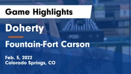 Doherty  vs Fountain-Fort Carson  Game Highlights - Feb. 5, 2022