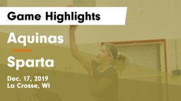 Aquinas  vs Sparta  Game Highlights - Dec. 17, 2019