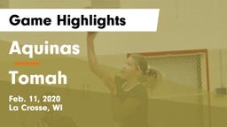 Aquinas  vs Tomah  Game Highlights - Feb. 11, 2020