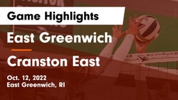 East Greenwich  vs Cranston  East Game Highlights - Oct. 12, 2022