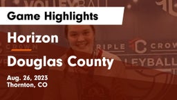 Horizon  vs Douglas County  Game Highlights - Aug. 26, 2023