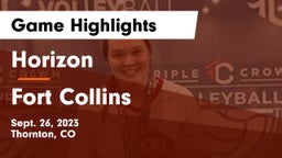 Horizon  vs Fort Collins  Game Highlights - Sept. 26, 2023