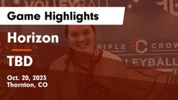 Horizon  vs TBD Game Highlights - Oct. 20, 2023