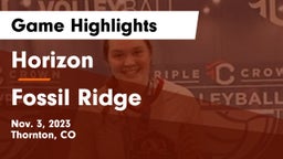 Horizon  vs Fossil Ridge  Game Highlights - Nov. 3, 2023