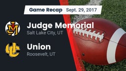 Recap: Judge Memorial  vs. Union  2017