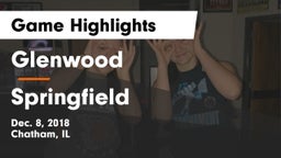 Glenwood  vs Springfield  Game Highlights - Dec. 8, 2018