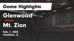 Glenwood  vs Mt. Zion  Game Highlights - Feb. 1, 2023