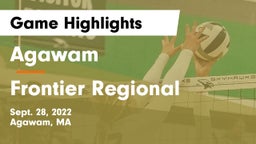 Agawam  vs Frontier Regional   Game Highlights - Sept. 28, 2022