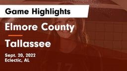 Elmore County  vs Tallassee  Game Highlights - Sept. 20, 2022