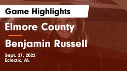 Elmore County  vs Benjamin Russell  Game Highlights - Sept. 27, 2022