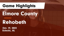 Elmore County  vs Rehobeth  Game Highlights - Oct. 19, 2022