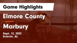 Elmore County  vs Marbury  Game Highlights - Sept. 12, 2023