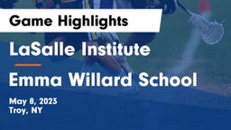 LaSalle Institute  vs Emma Willard School Game Highlights - May 8, 2023