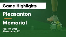 Pleasanton  vs Memorial  Game Highlights - Jan. 10, 2023