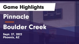 Pinnacle  vs Boulder Creek  Game Highlights - Sept. 27, 2022