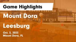 Mount Dora  vs Leesburg  Game Highlights - Oct. 3, 2023