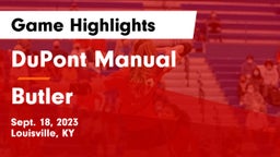 DuPont Manual  vs Butler  Game Highlights - Sept. 18, 2023
