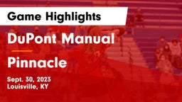 DuPont Manual  vs Pinnacle  Game Highlights - Sept. 30, 2023