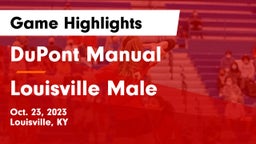 DuPont Manual  vs Louisville Male  Game Highlights - Oct. 23, 2023